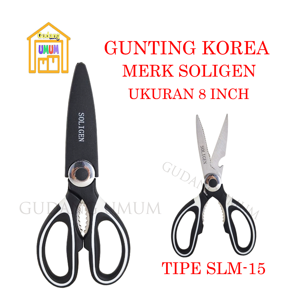 

Gunting Dapur Serbaguna - Gunting Multifungsi - Heavy Kitchen Scissors SOLIGEN SLM 15