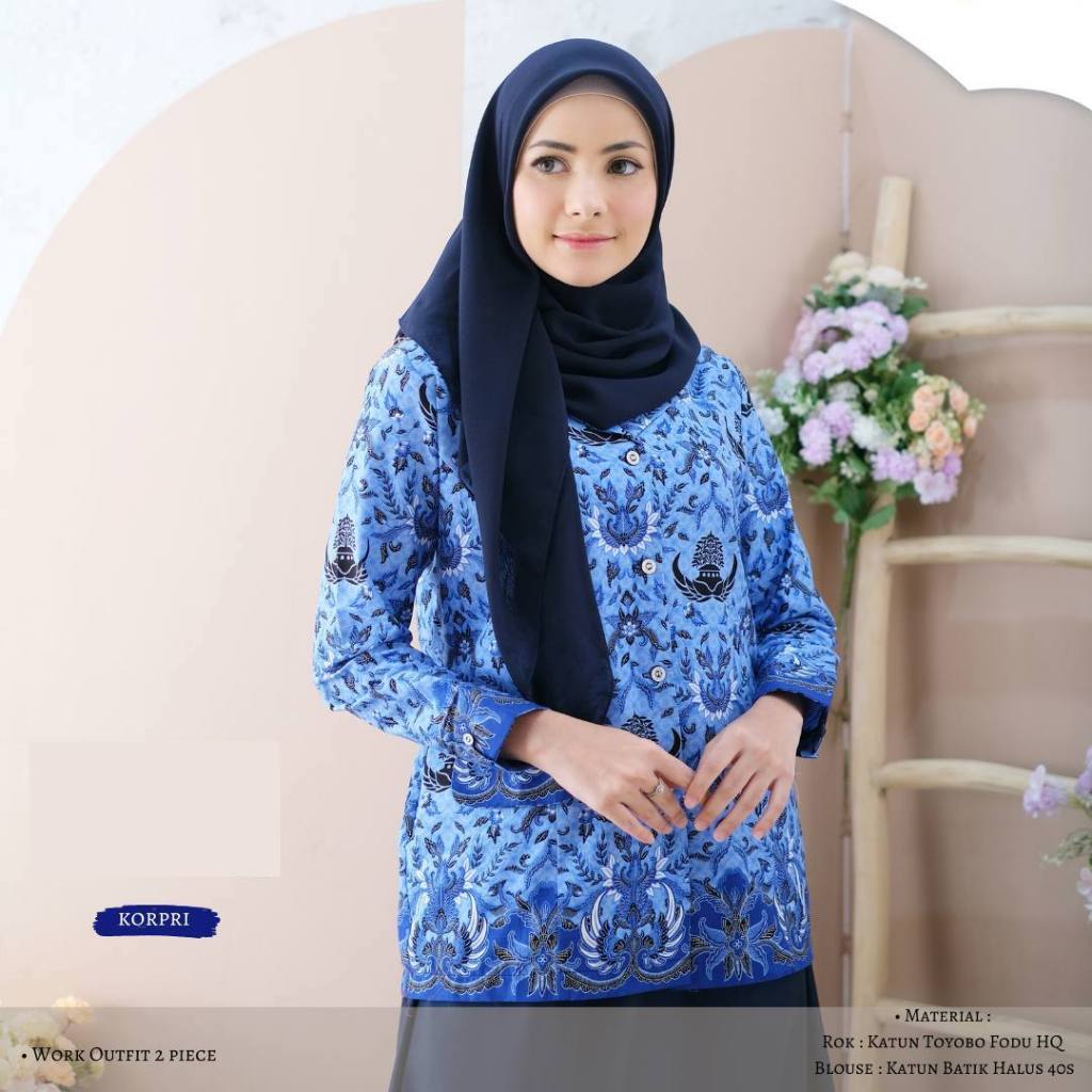 Kemeja KORPRI Wanita / Atasan Korpri Wanita