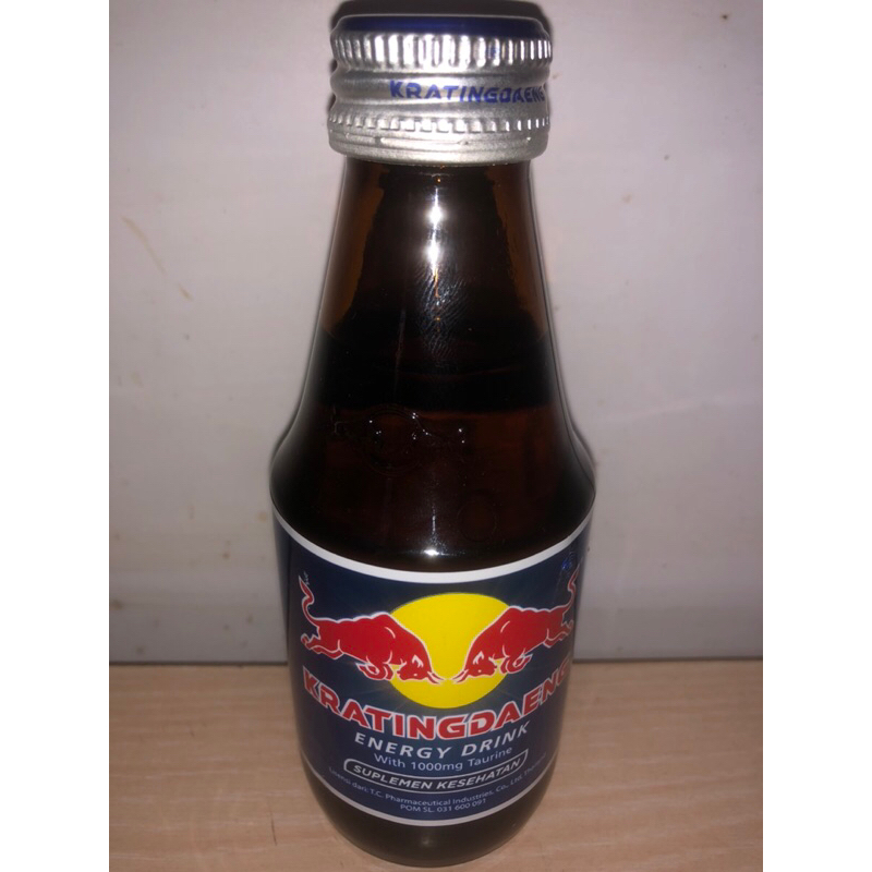 

Kratingdaeng Energy Drink Suplemen 1000mg Taurine Botol 150ml
