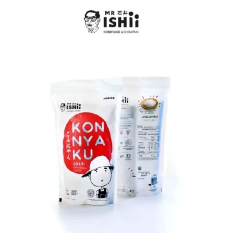 

Shirataki Rice 1kg MR.ISHII - Konnyaku Grain / Beras Shirataki 1kg / Konnyaku Rice / Beras Diet