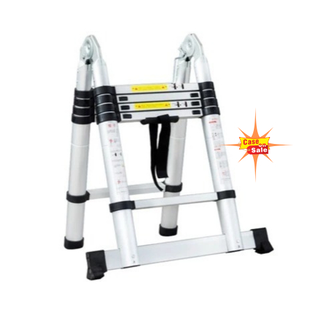 Tangga Lipat Aluminium Teleskopik Double Telescopic Ladder Tangga Lipat Aluminium Teleskopik Double 