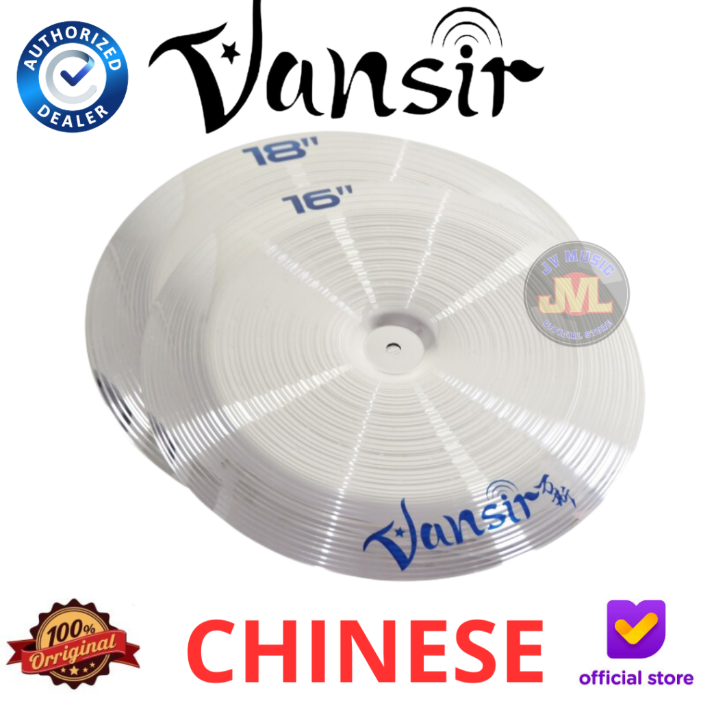 Vansir Cymbal Chinese 16/18 Inch Cymbal Drum China Simbal Drum