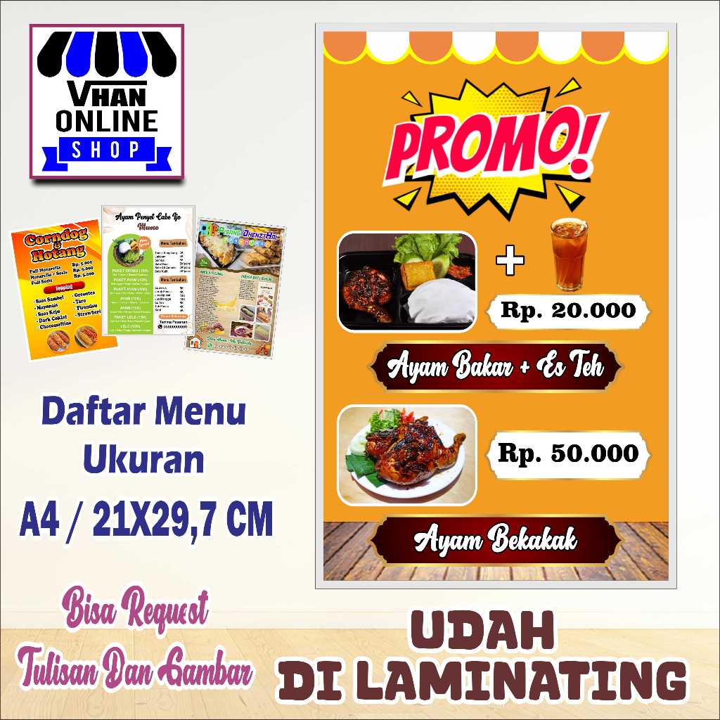 

Cetak Poster Daftar Menu Promo Untuk Rumah Makan Keren