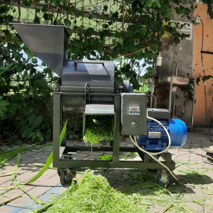 Mesin Pencacah Daun dan Rumput Dinamo 3 HP + Panel Pengaman