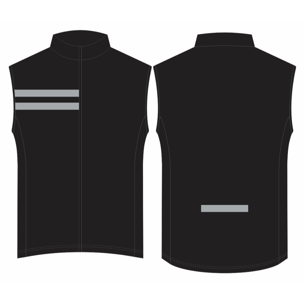 JSB SPORTWEAR | vest rompi sepeda | rompi olahraga bahan parasut pria wanita warna polosan - VEST-V2