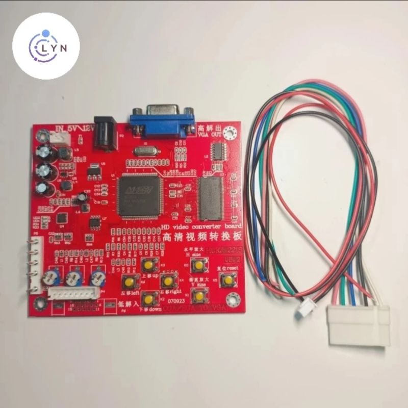 Converter Board PCB Arcade Video Game RGB 15Khz / CGA / EGA  to VGA [READY STOK]