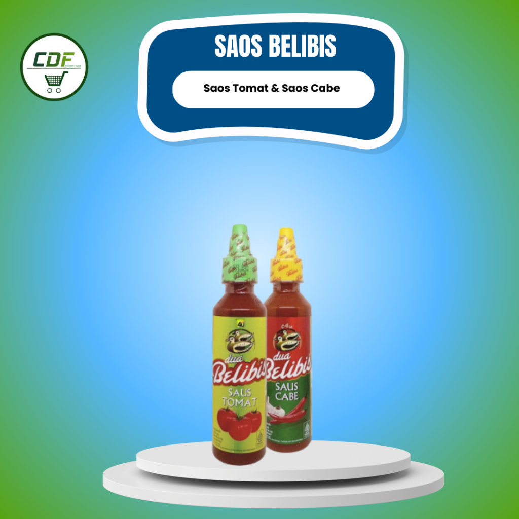 

Dua BELIBIS Saos Tomat & saos Chili 235ml / Saos Tomat / Saos Pedas