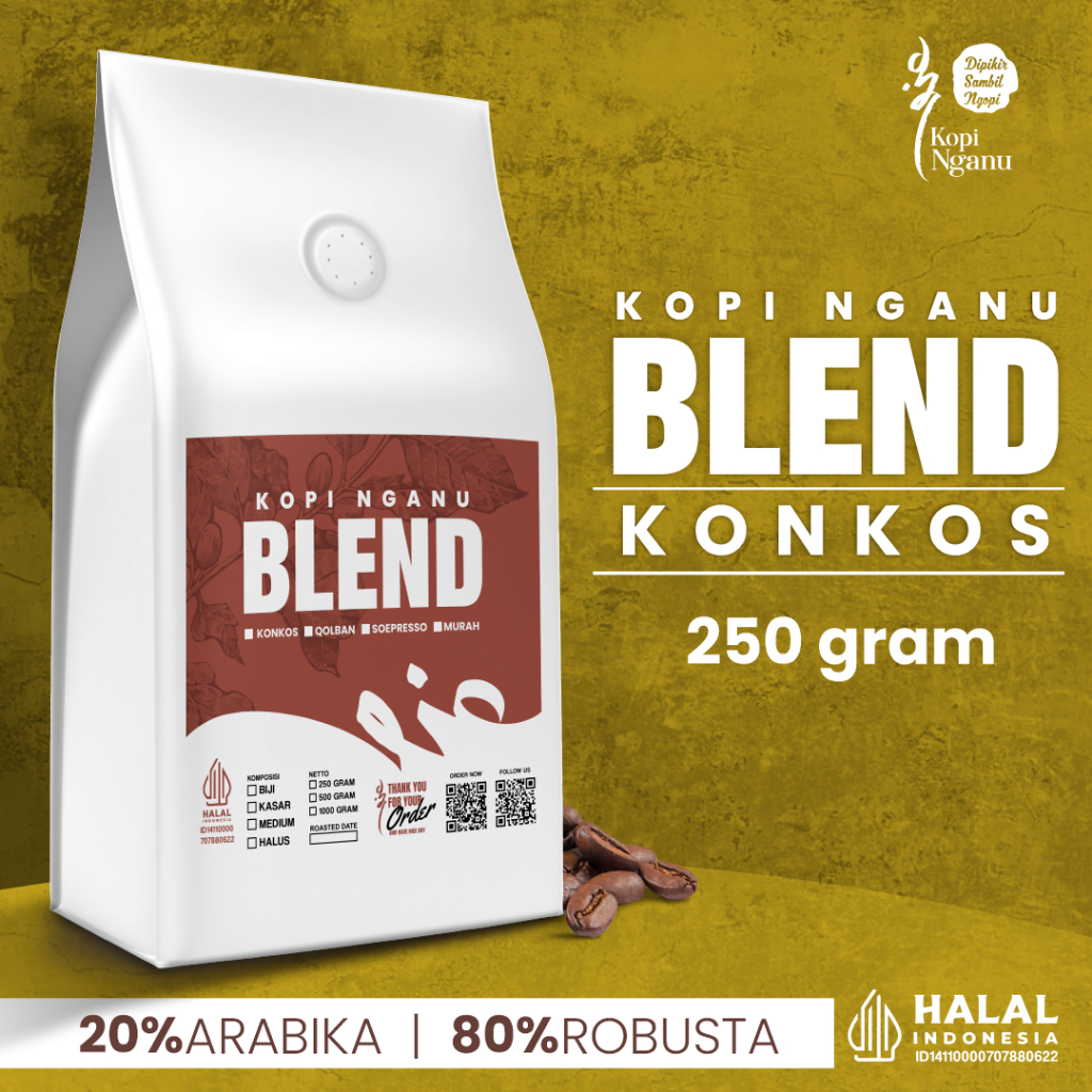 

Kopi House Blend Konkos 250 Gram Solusi Kopi Enak untuk Bisnis Kafe & Warung