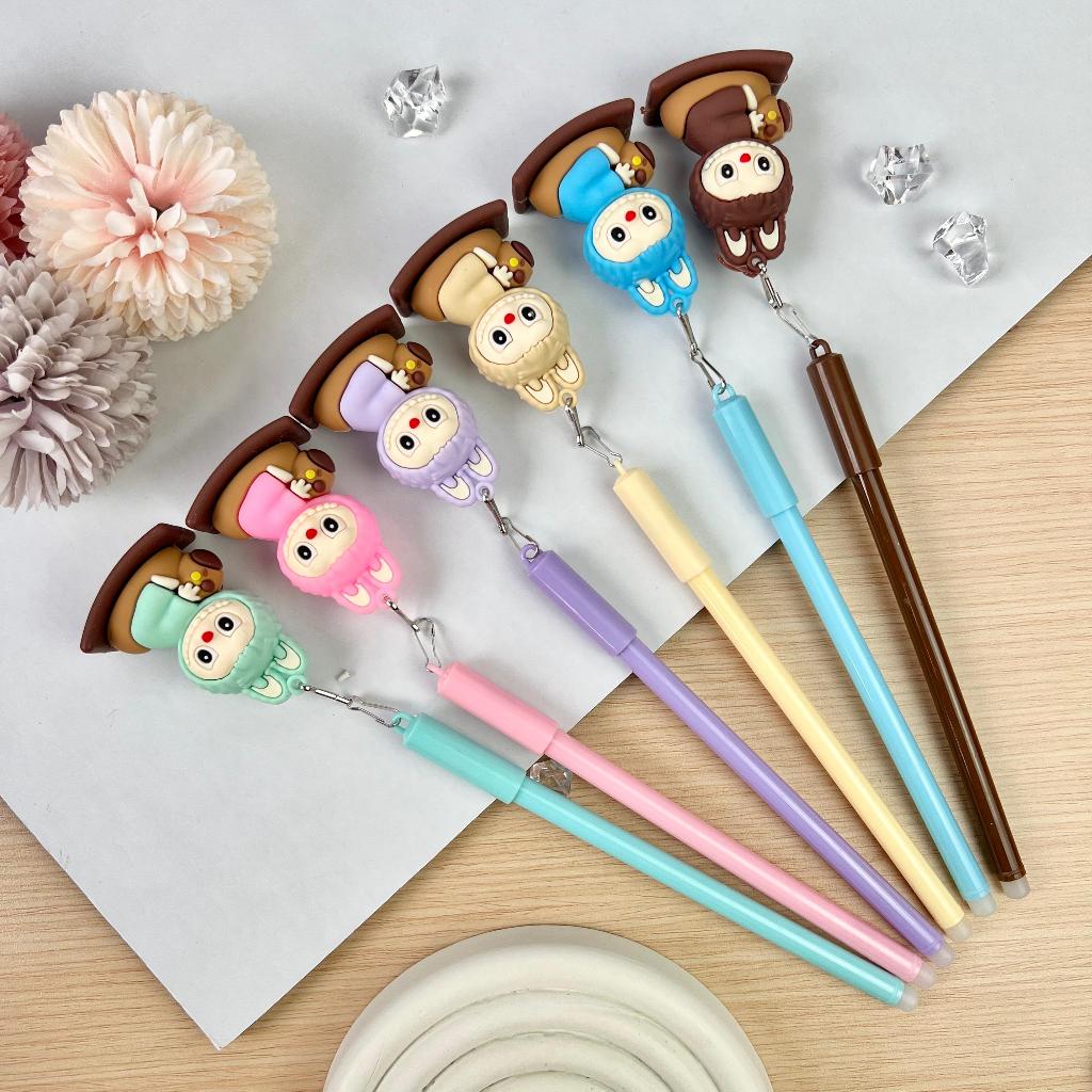 

MJ - 1 PCS PEN GEL GANTUNGAN LABUBU MOTIF SANRIO PENA PULPEN KUROMI CINNAMOROLL LABUBU