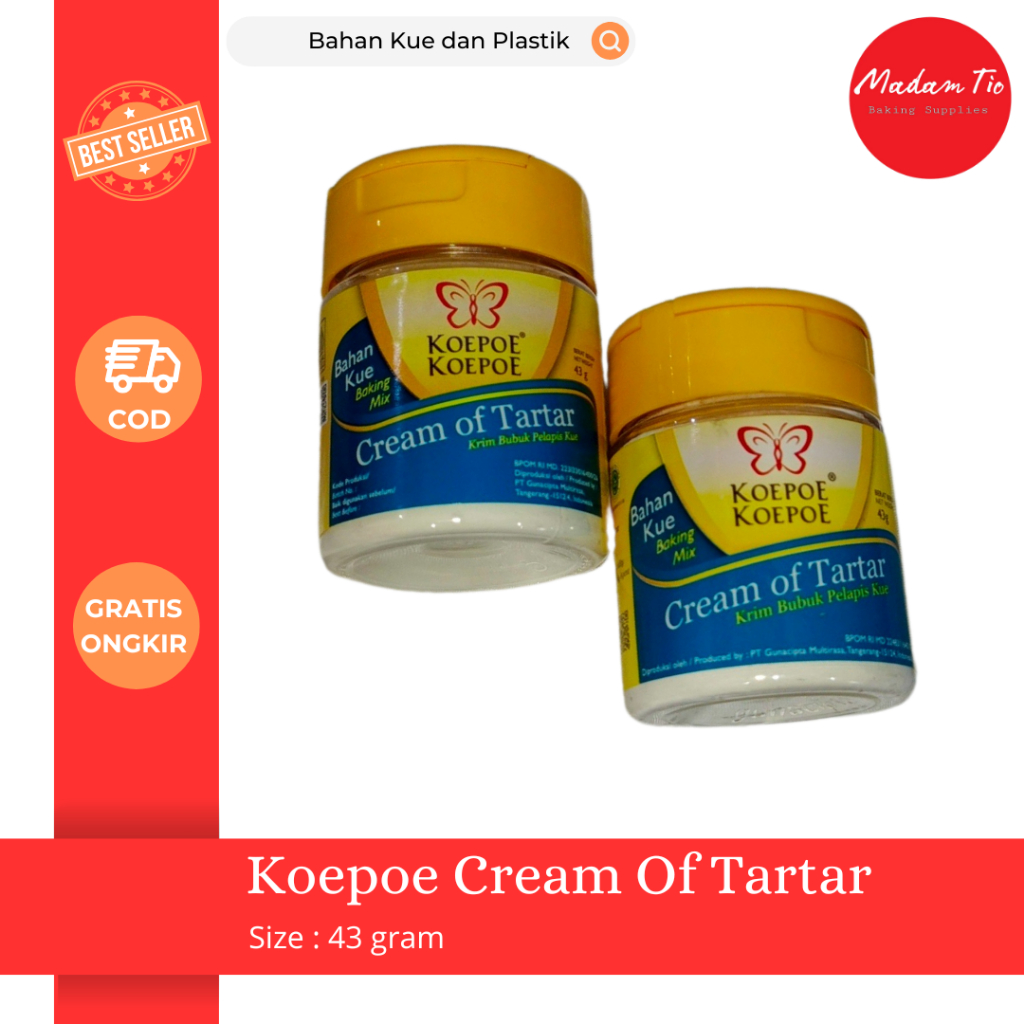 

Koepoe Cream Of Tartar 43gr