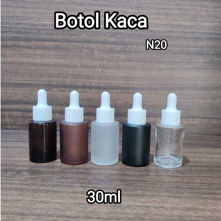 Botol Dropper Serum Pipet Kaca 30ml For Cosmetic Treatment Skincare Botol serum Botol Amber Glossy A