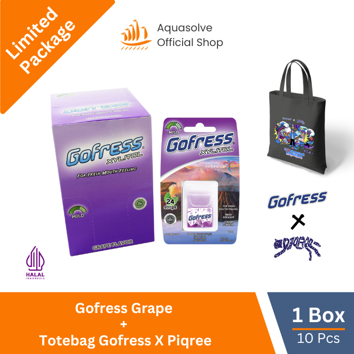 

[Limited Package] Gofress Grape 1 Box + Totebag Gofress x Piqree