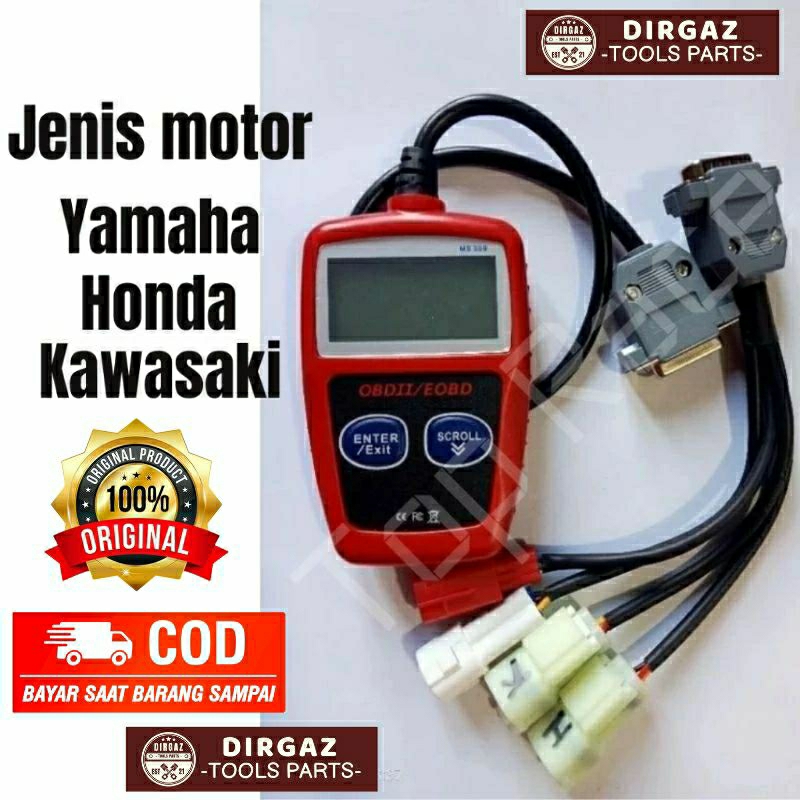 Alat SCANNER Motor Injeksi SCANNER OBD 2 MOTOR INJEKSI VERSI DIGITAL Cek Sensor Motor Injeksi