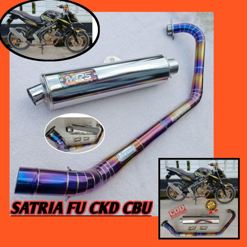 Knalpot Satria Fu Ckd Cbu pnp Vixion Old/new Cb150 R/old/new full set bluemoon