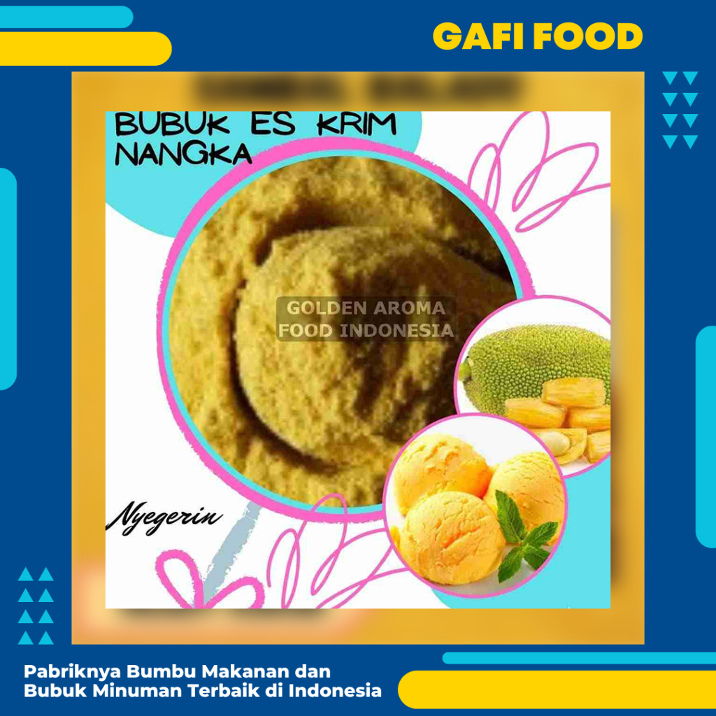 

Bubuk ES CREAM Aneka Rasa Nangka Premix 1KG Ice Cream KWALITAS PREMIUM / SERBUK ES KRIM Powder Insta