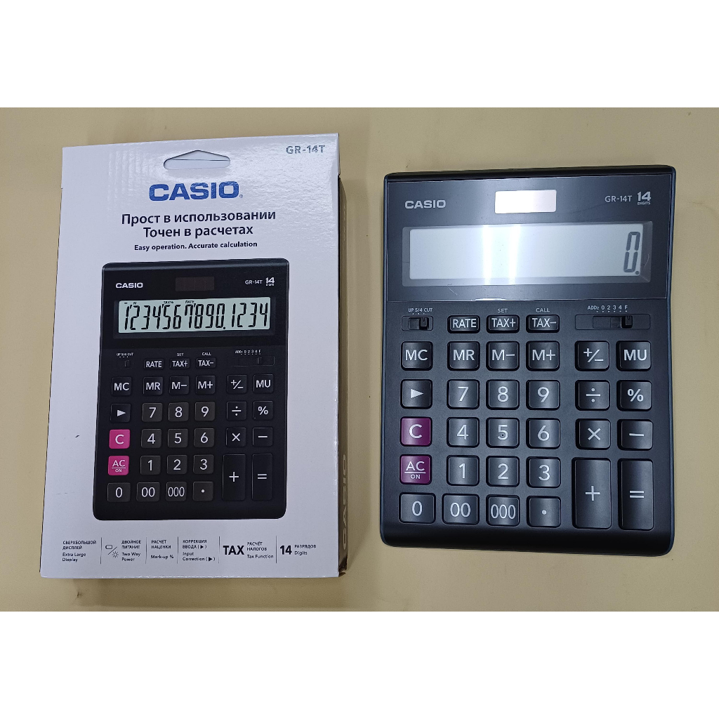 

calculator desktop CASIO GR -14 ( new model )