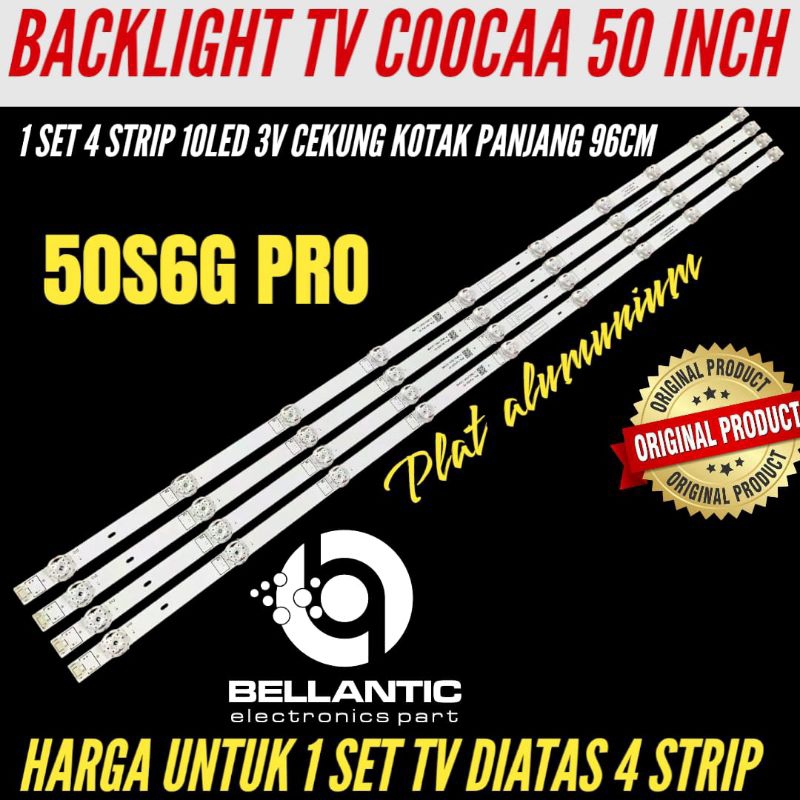 BACKLIGHT TV LED COOCAA 50 INCH 50S6G PRO BACKLIGHT TV LED COOCAA