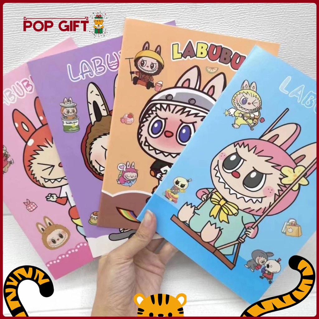 

PG Buku Tulis Aesthetic Notebook Karakter Labubu Lucu Buku Catatan Sekolah Buku Tulis Kertas A5 ATK