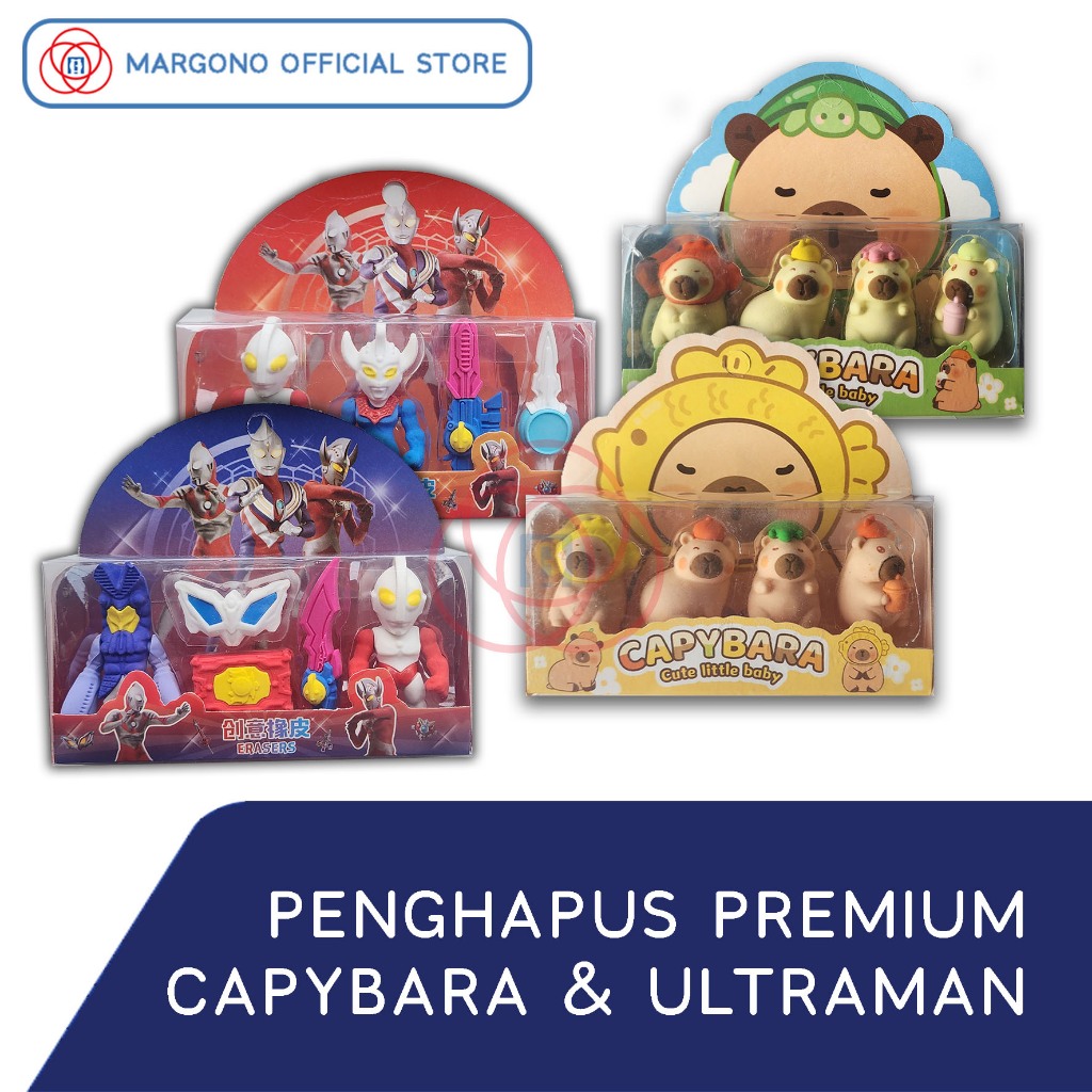 

Penghapus Pensil 3D Premium Capybara / Ultraman Lucu untuk Anak Sekolah