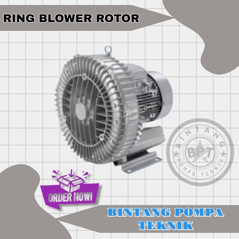 Ring Blower 2200watt 3hp 2,2kw 220V 1phase ring blower rotor