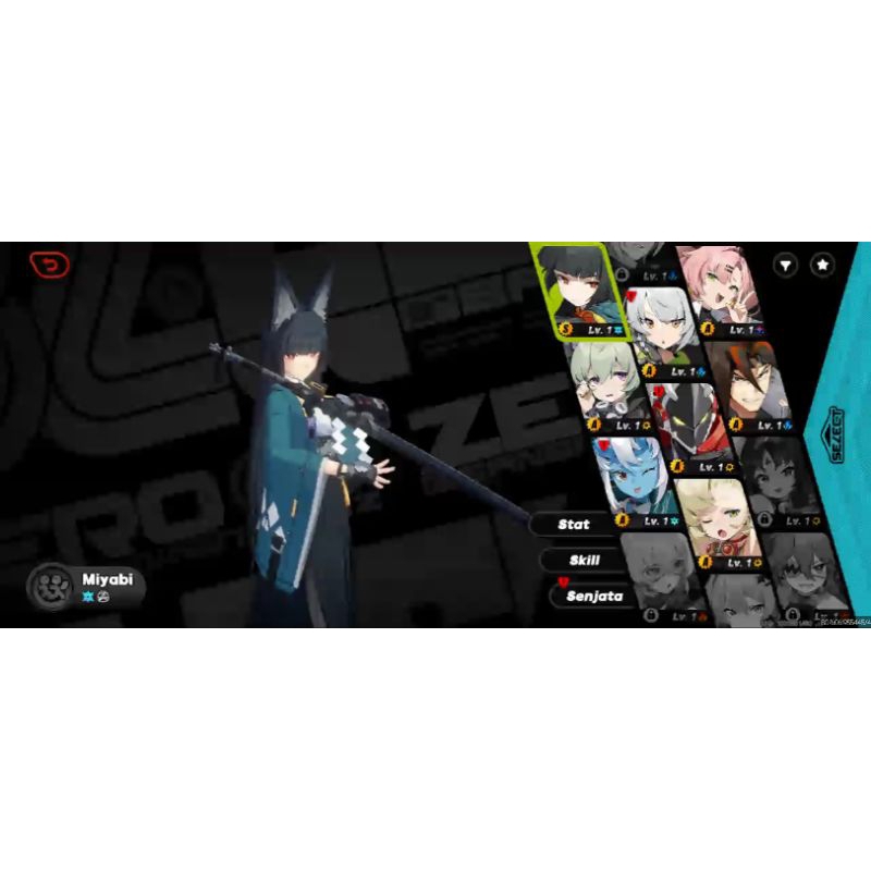 Zenless Zone Zero ZZZ Starter Akun Hoshimi Miyabi