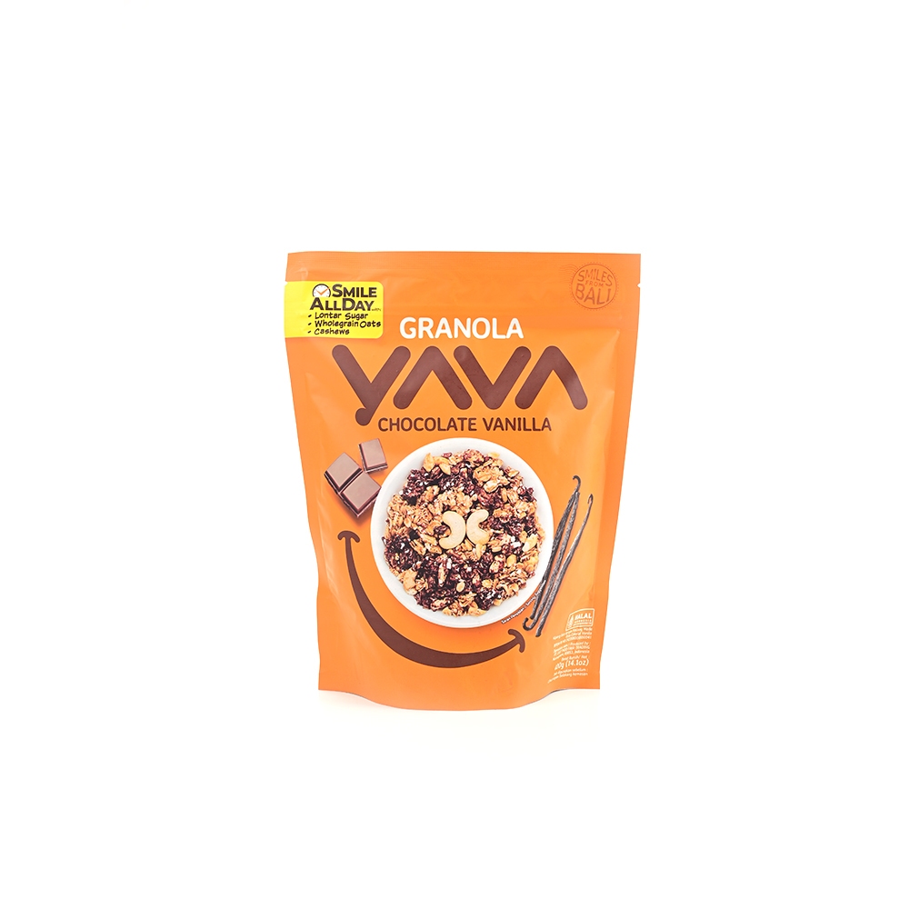 

YAVA Granola w/ Cashews Chocolate Vanilla 200gr - Sereal Sarapan Sehat