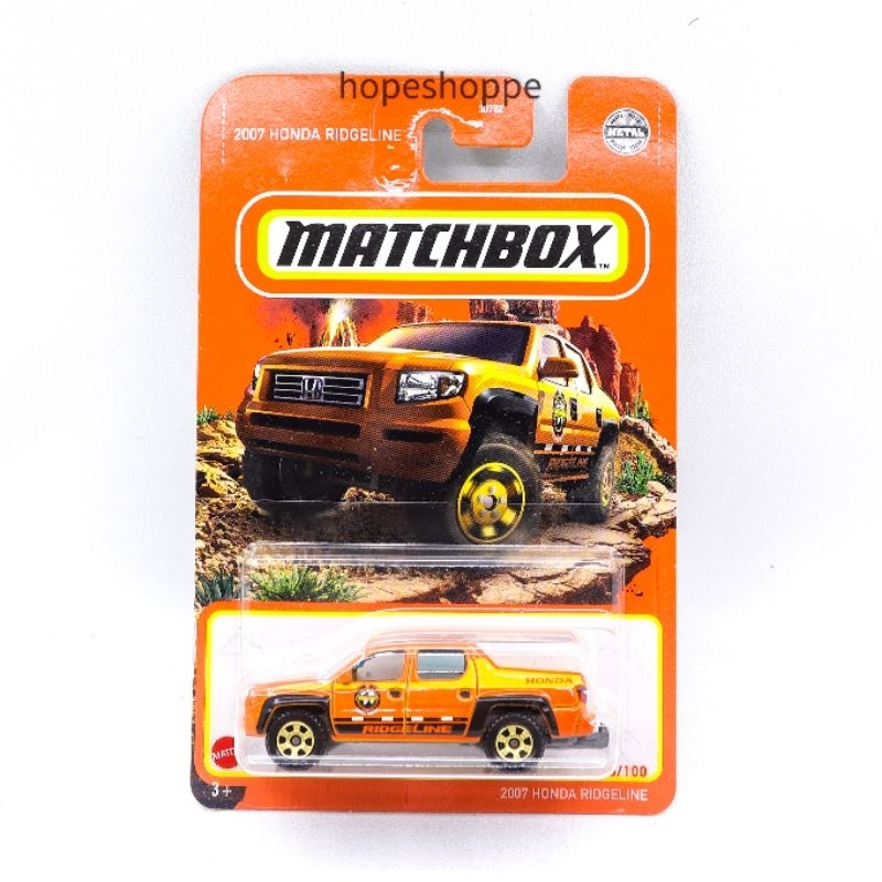 Matchbox 2007 Honda Ridgeline Diecast Mobil Original Mattel