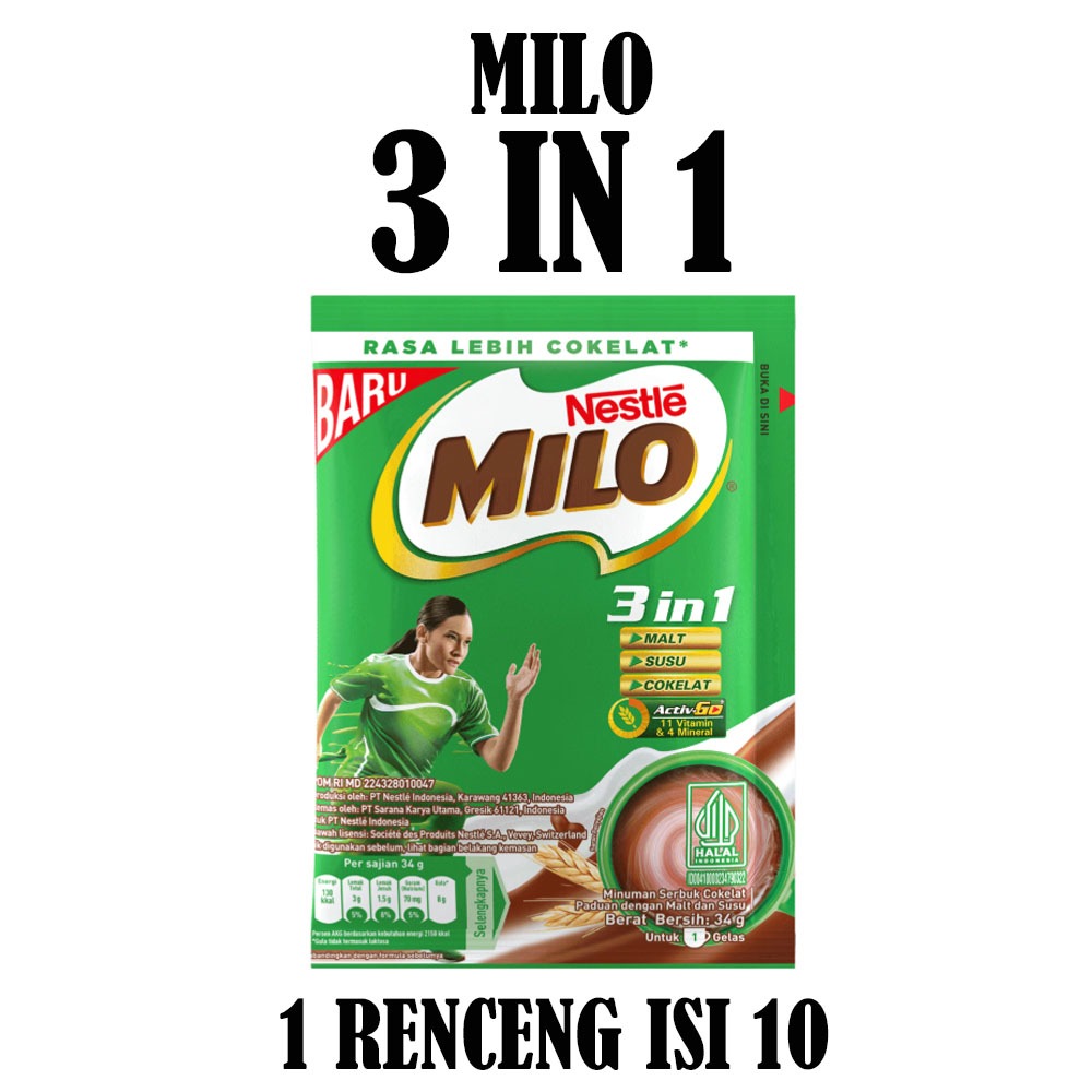 

MILO 3IN1 RENCENG ISI 10