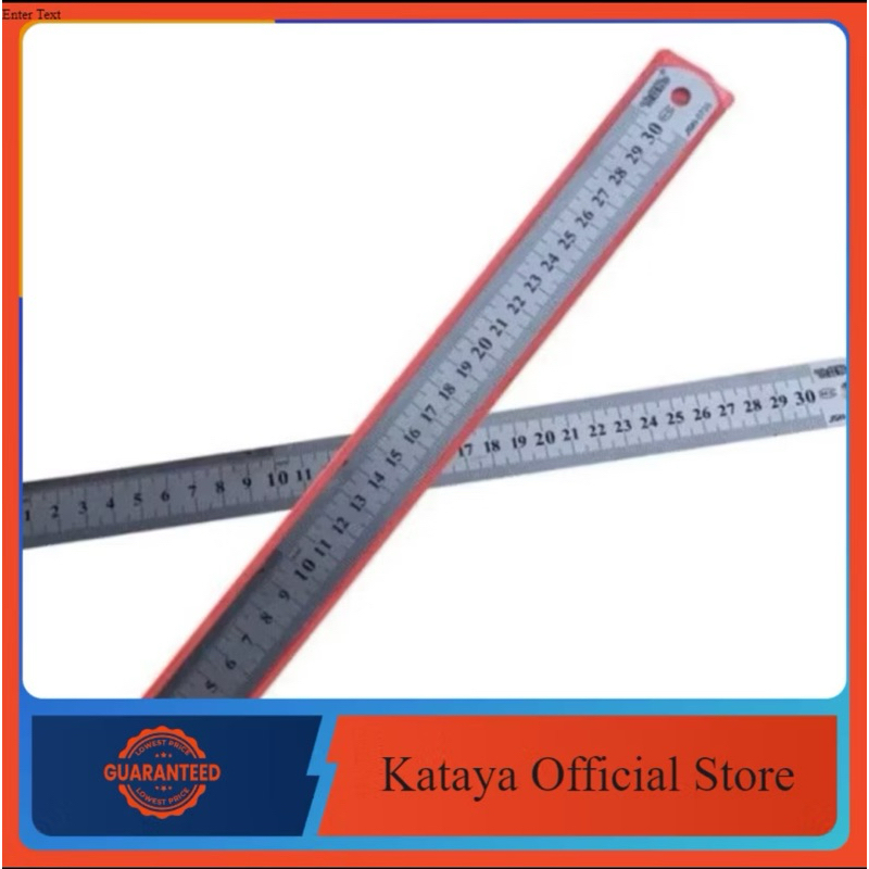 

GROSIR PENGGARIS BESI STAINLESS 30 CM 1 LUSIN - ISI 12 PCS