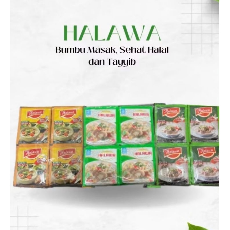 

(24 saset) Halawa Penyedap Alami Bumbu Serbaguna Kaldu Jamur / Ayam / Sapi