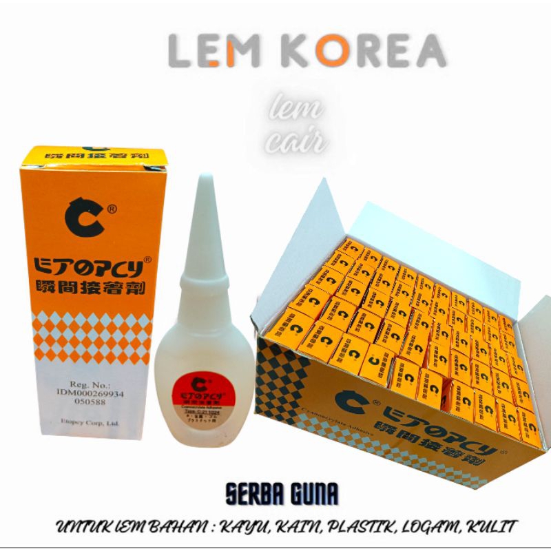 

Lem Korea Cair C Power Glue Serba Guna Original