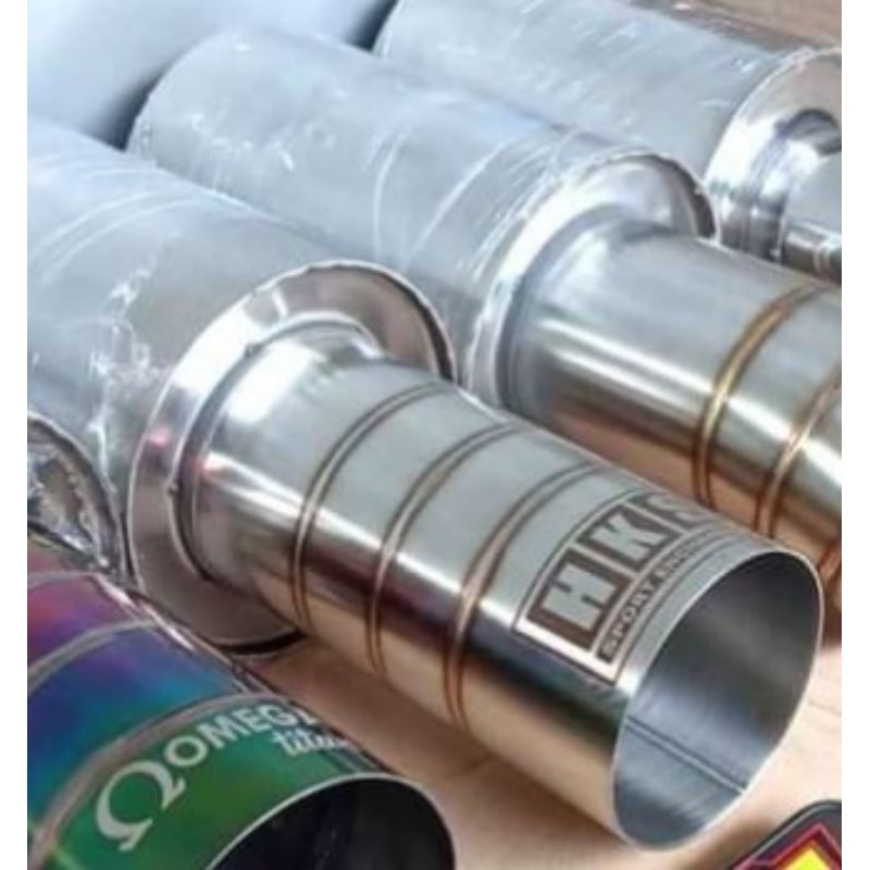 Knalpot Mobil Hks Cacing Racing Full Stainless Type Suara Bass Bass Kering cocok digunakan untuk sem