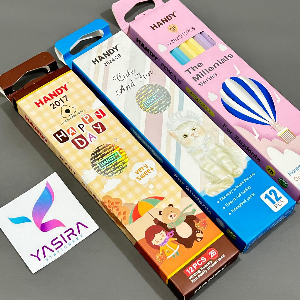 

SELUSIN 12 PCS Pensil 2B Handy Original