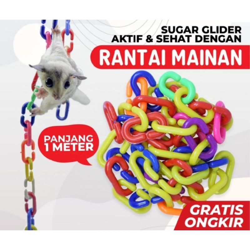 RANTAI - Aksesoris Sugar Glider Rantai Panjat Sugar Glider Mainan Sugar Glider Rantai Sugar Glider