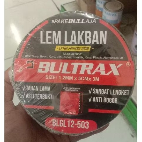 Bultrax Lem lakban alumunium foil 3 meter anti bocor tahan lama