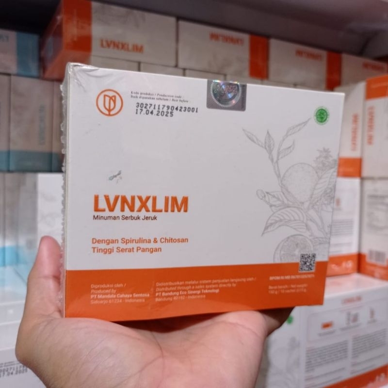 

LVNXLIM Minuman Serbuk Rasa jeruk, dengan Spirulina & chitosan tinggi serat pangan