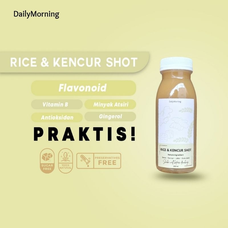 

DailyMorning - Rice & Kencur Shot (Jamu beras Kencur) 100ml
