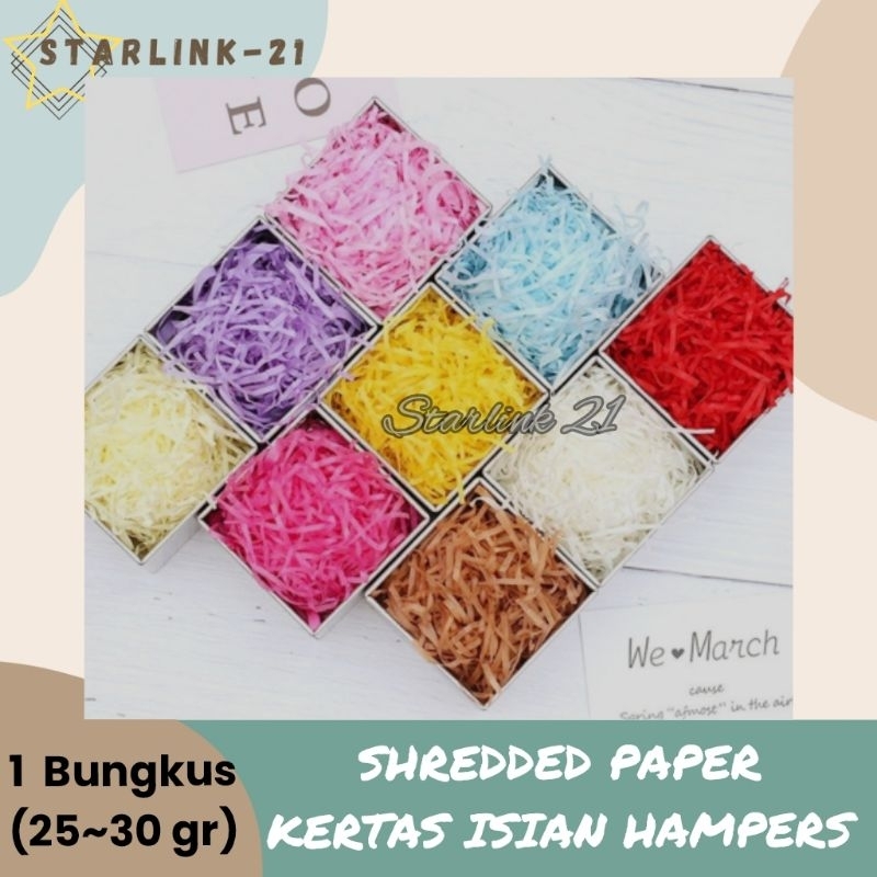 

SHREDDED PAPER | Kertas Cacah | Kertas Serut | Kertas Isian Hampers