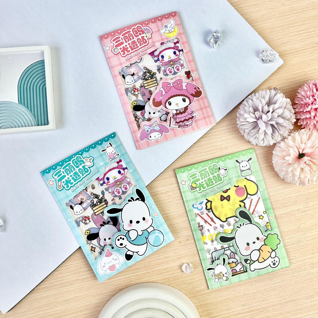 

HOPE - STICKER LABUBU isi 3 Lembar/box Sticker Karakter Labubu dan Sanrio Waterproof Anti air Stiker kartun Dekorasi