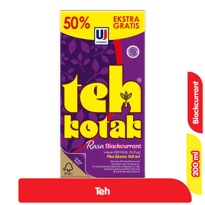 

Ultra Teh Kotak Blackcurrant 300 mL 300mL