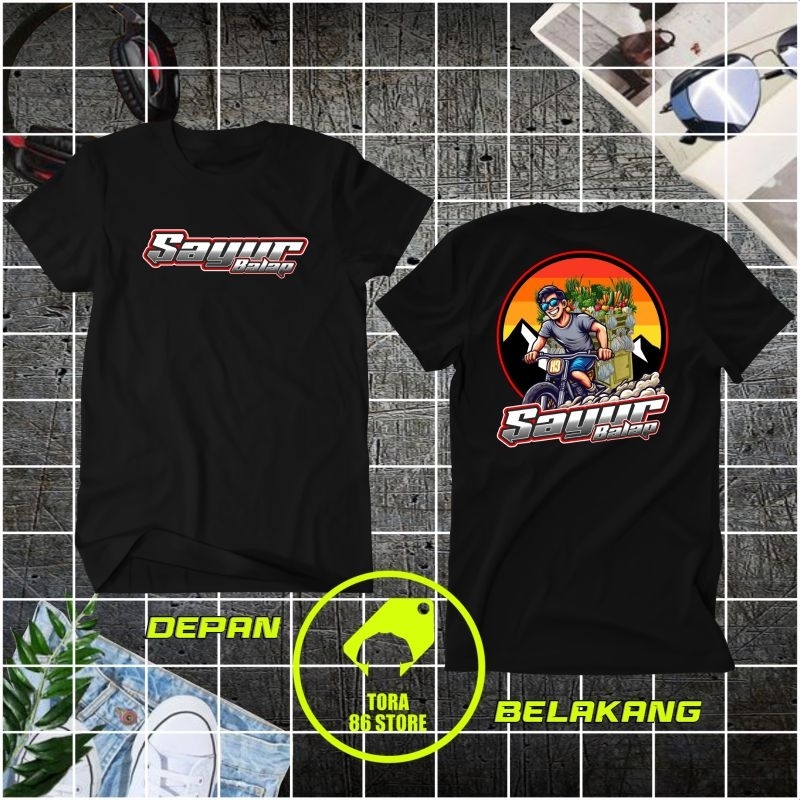 kaos sayur balap,pedagang sayur,bakul sayur