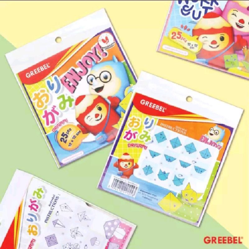 

GREEBEL ORIGAMI KERTAS LIPAT 5 WARNA ISI 25 LEMBAR