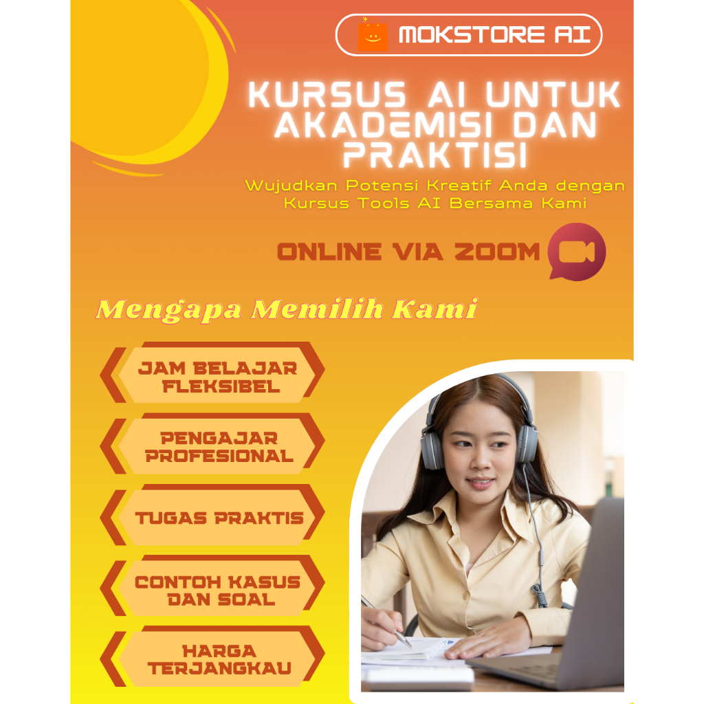 Kursus Pelatihan Optimalisasi AI Akdemik Scipace,Chatgpt,Scite,MOK,DeepL,Claude, Jenni.Free Chatgpt 