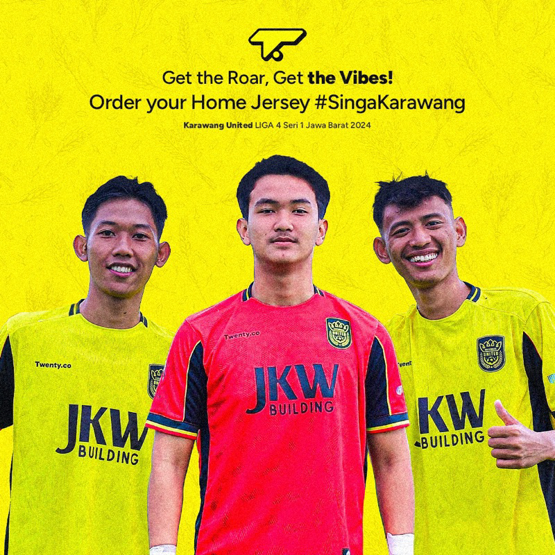 Jersey Home karawang united liga 4 Jawabarat