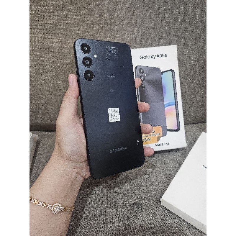 Samsung A05s, 6/128, Fullset, sein, hitam, seken