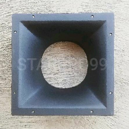 Horn midle 10 inch dan 12 inch ukuran 29 x 29 cm ,tinggi 12,5 cm bahan Cor diral aluminium