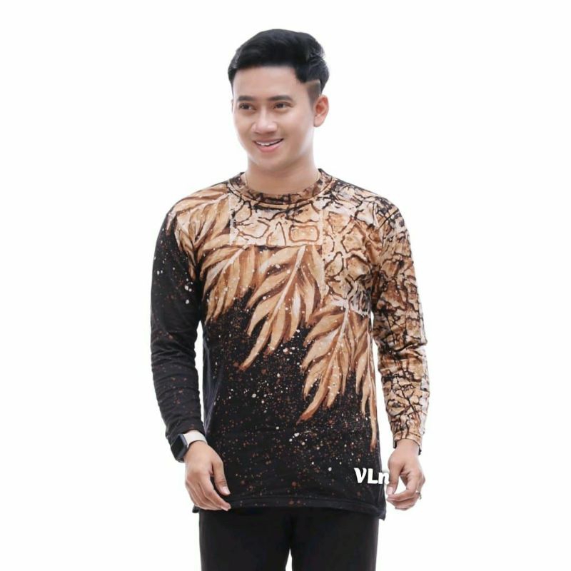 KAOS BATIK CAP LENGAN PANJANG