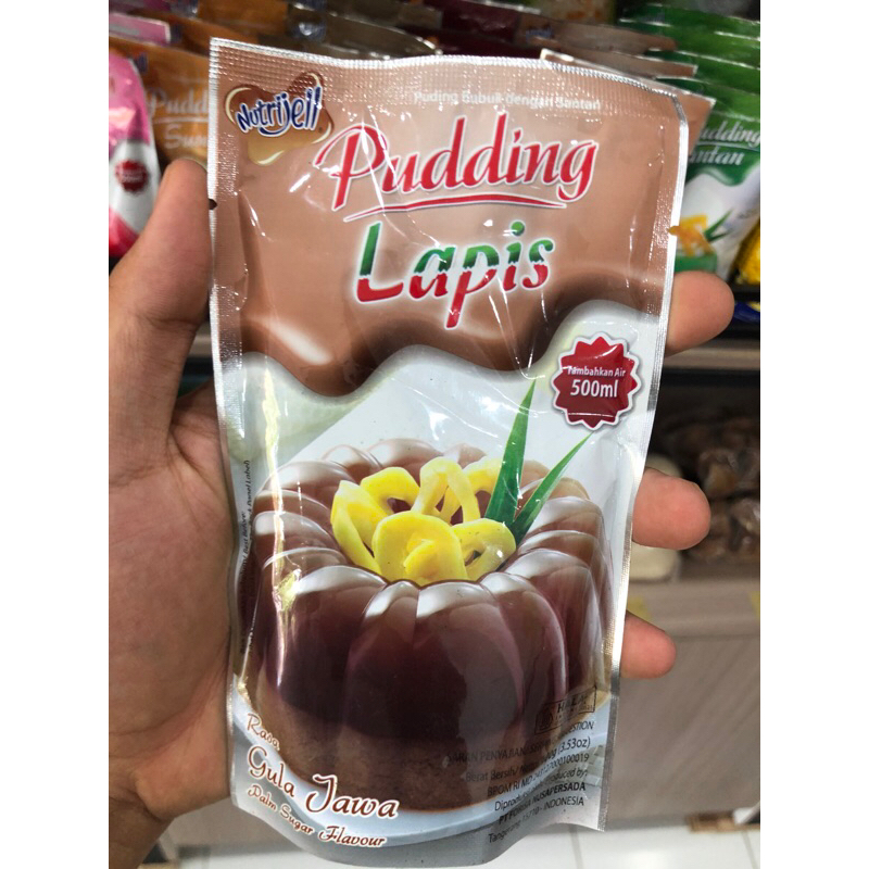 

Nutrijell puding lapis gula jawa 100gr