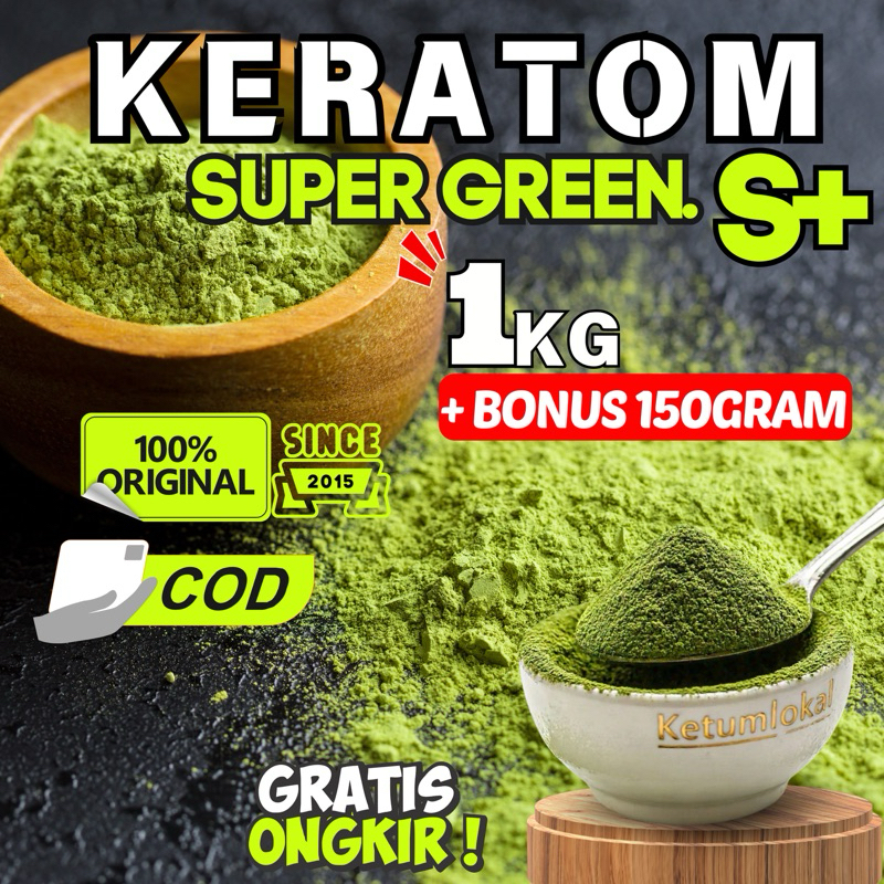 

bubuk purlik borneo daun purli S+nano 1kg bonus