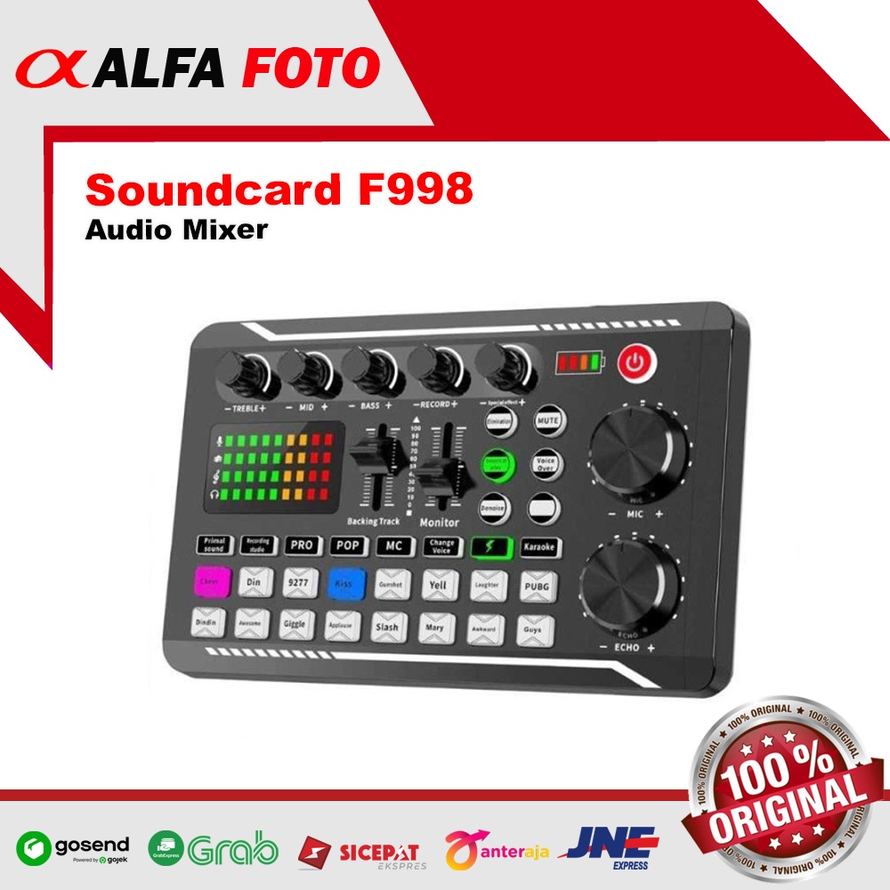 Mixer Sound Efek Sound Card Interface Live Broadcast Karaoke F998